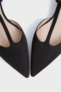  Black Grosgrain Collins Flats