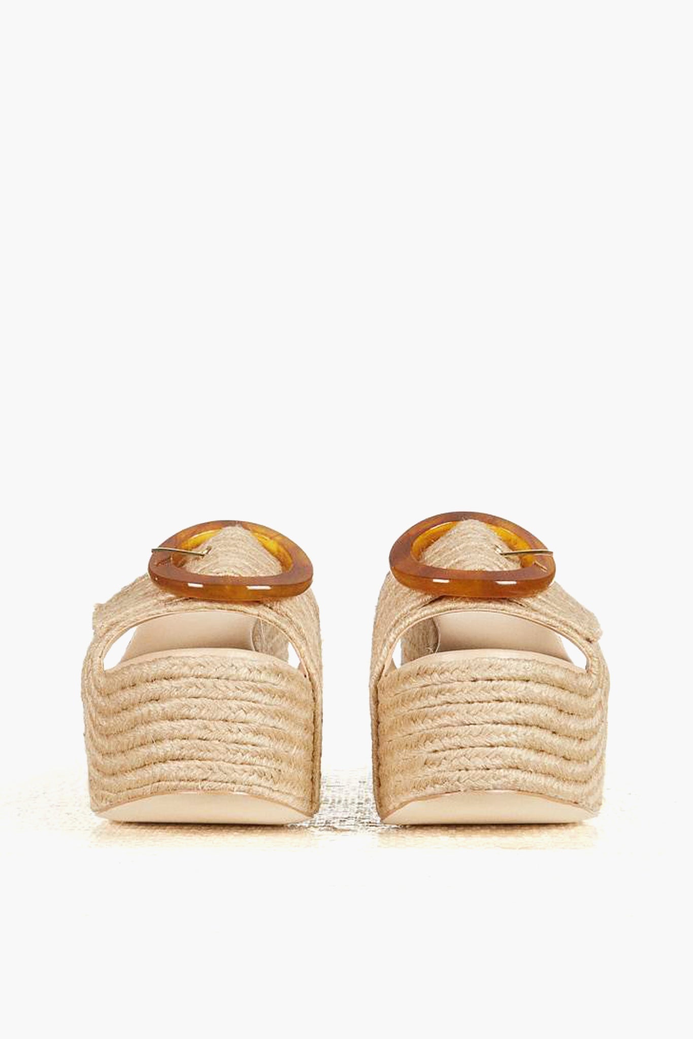 Cult Gaia Natural Cleia Platform Sandal