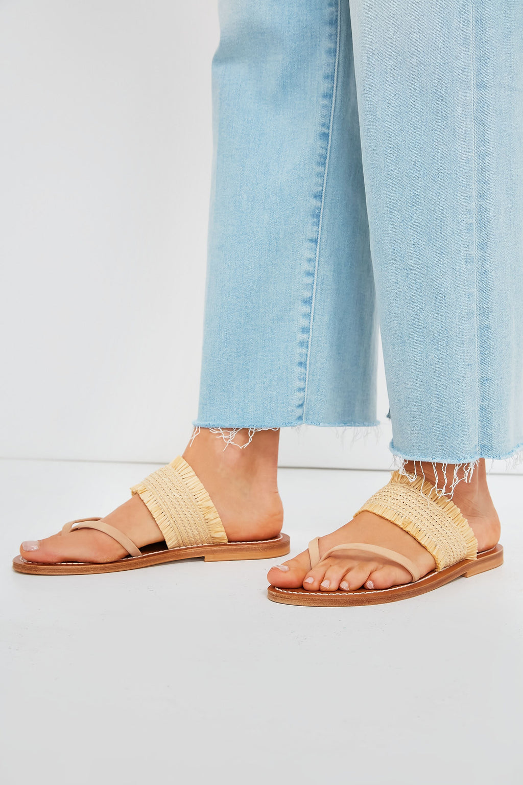  Natural Raffia Telia Sandals